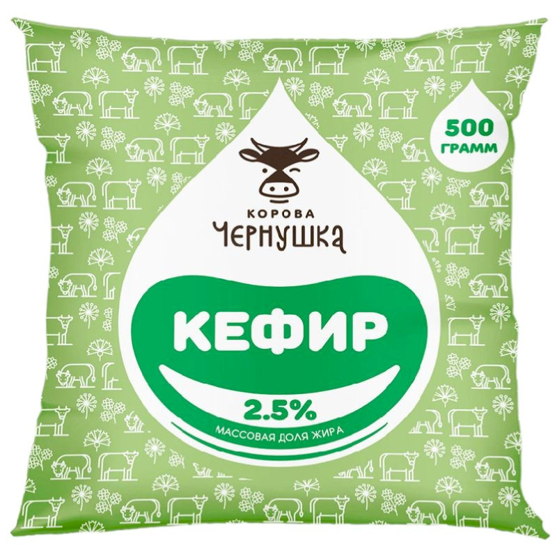 Кефир Корова Чернушка 2.5%, 500мл