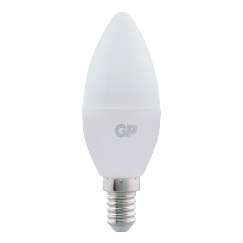 Лампа светодиодная GP LED C37 E14 27K 2CRB1 7W тёплый свет — фото 3