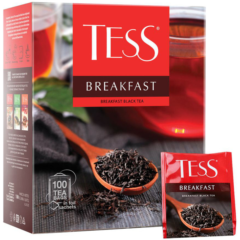 Чай Tess Breakfast чёрный байховый, 100х1.8г — фото 3