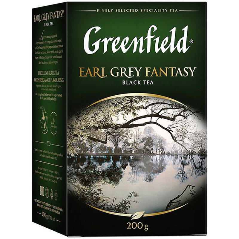 Чай Greenfield Фэнтази чёрный Earl Grey листовой, 200г — фото 2