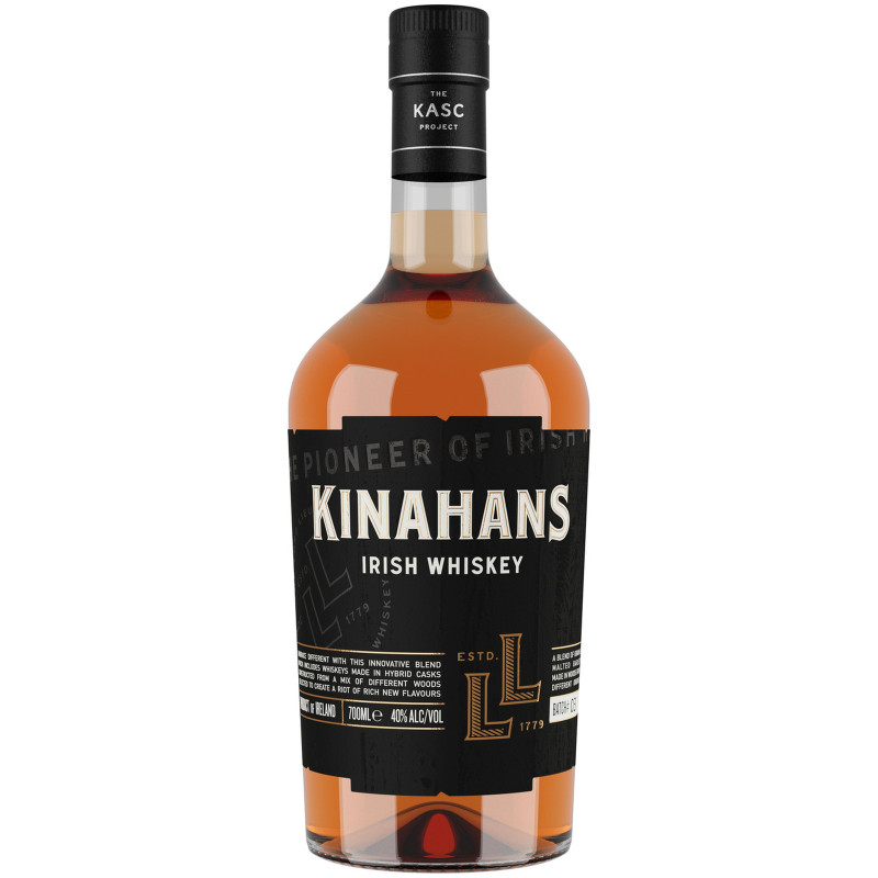 Виски ирландский купажированный Kinahan's LL 40% в подарочной упаковке, 700мл