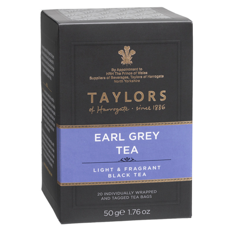 Чай Taylors of Harrogate Эрл грей чёрный бергамот, 20x2.5г