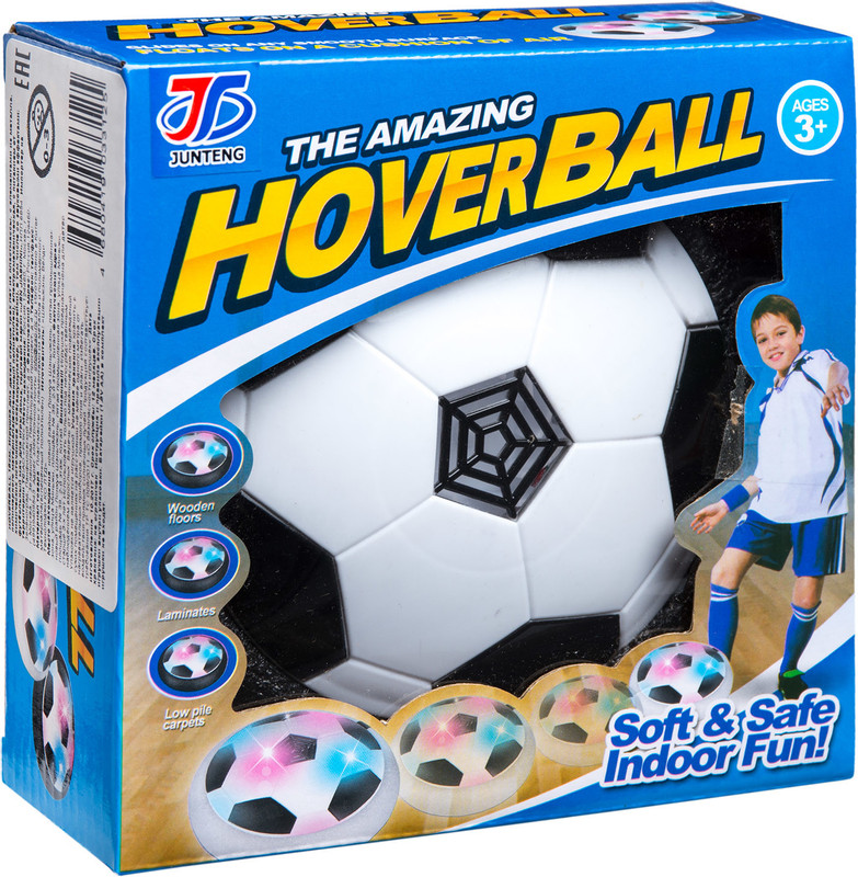 Мяч интерактивный Junteng Hoverball футбольный с подсветкой, 15см