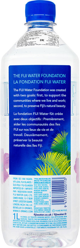Вода Fiji минеральная негазированная, 1л — фото 1