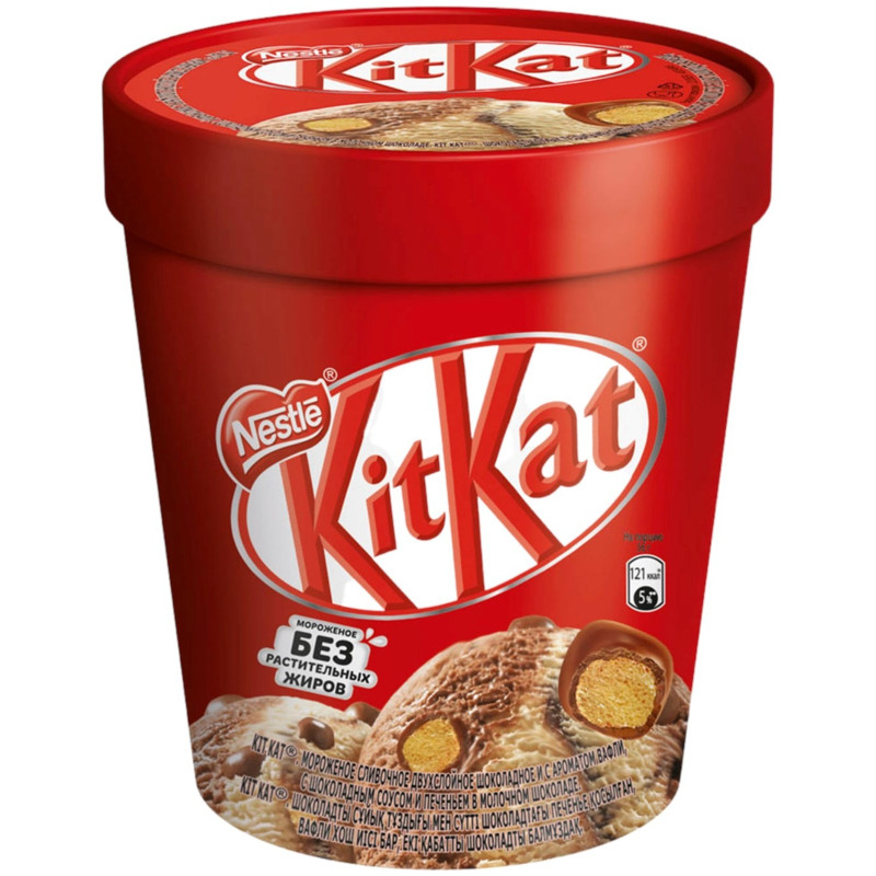 Мороженое KitKat сливочное двухслойное 8%, 270г