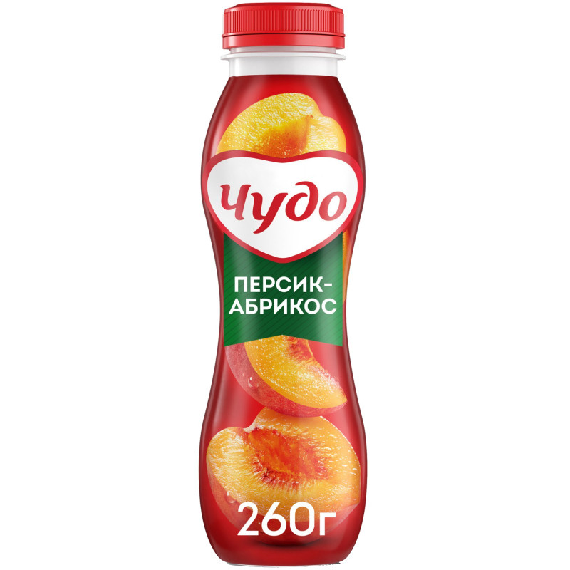 Йогурт фруктовый Чудо персик-абрикос 1.9%, 260мл